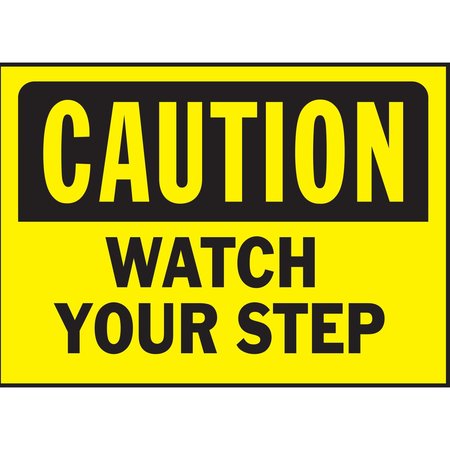 HY-KO Caution Watch Your Step Sign 10" x 14", 5PK, A20375 A20375